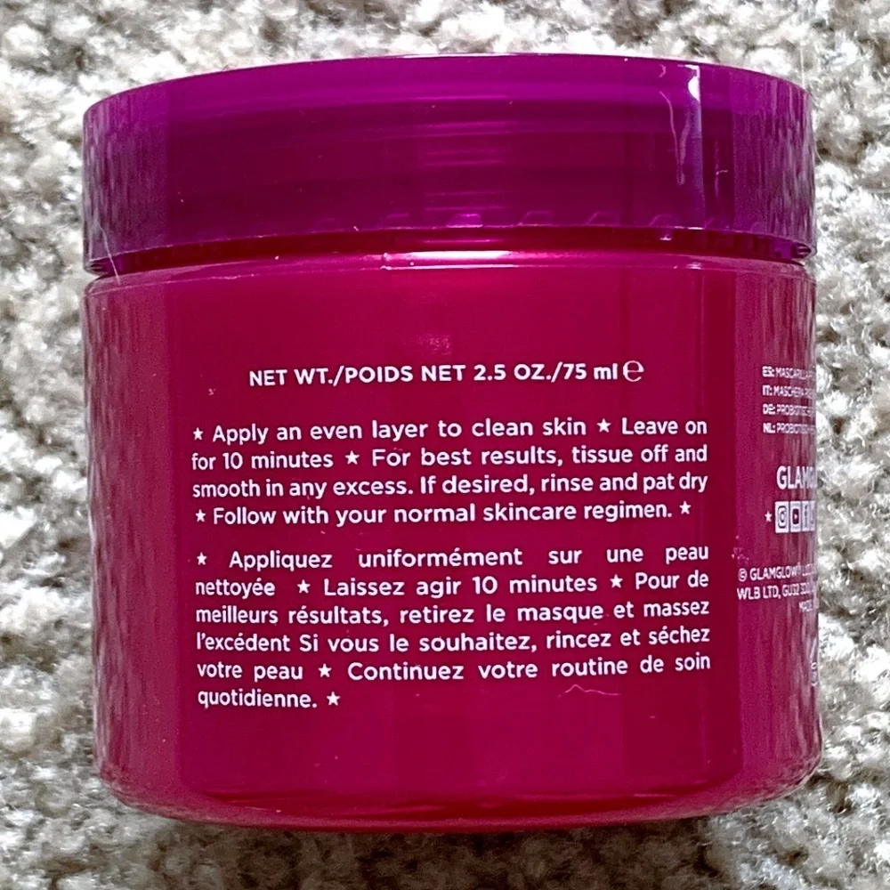 GLAMGLOW BERRYGLOW Probiotic Recovery Mask NEW - Picture 2 of 2